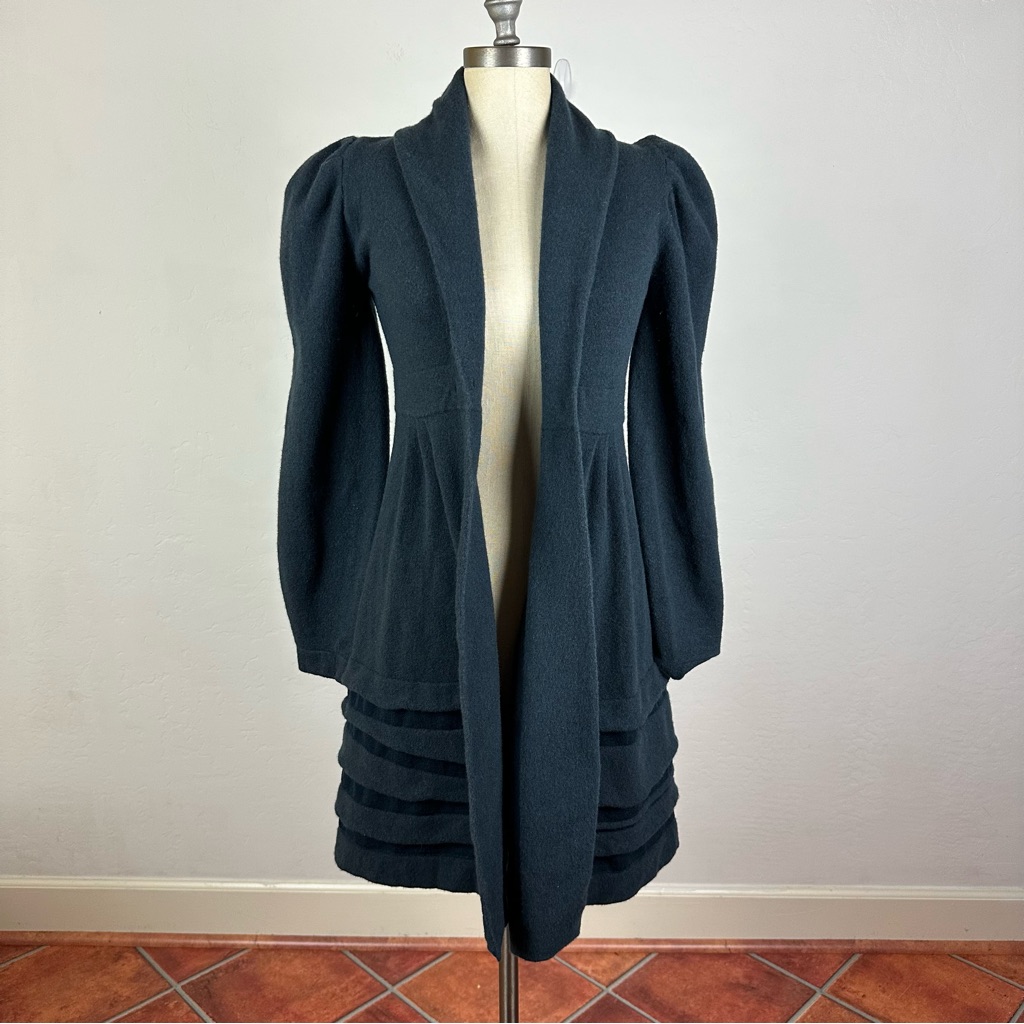 D. Exterior Angora Wool Coat